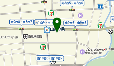 南九条鍼灸院の地図画像
