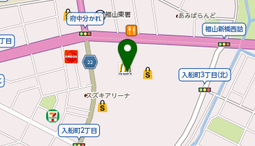 【9/18オープン】ラパックス ワールド 福山ハピータウン店の地図画像