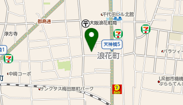 【8/18オープン】米マンガイ 中崎本店の地図画像