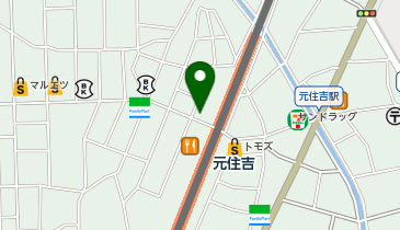 【7/30オープン】讃岐うどんずずず 元住吉駅前店の地図画像