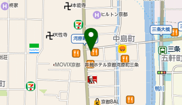 KAWARAMACHI食堂の地図画像