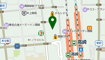 【7/17オープン】LOCUST 高崎オーパ店の地図画像
