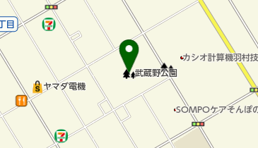 武蔵野公園の地図画像