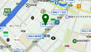 ジェラートミキ築地の地図画像