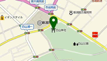 白山神社の地図画像
