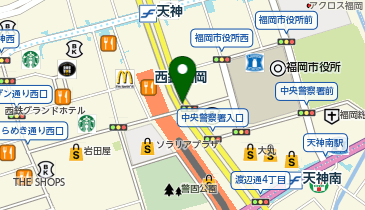【9/11オープン】ものとアート 天神地下街店の地図画像