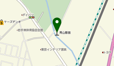 盛岡市営墓園 青山墓園の地図画像