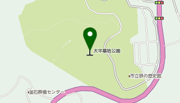 釜石市大平墓園の地図画像