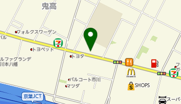 銀のさら 市川鬼高店の地図画像