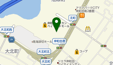 ユザワヤ 岸和田カンカン店の地図画像