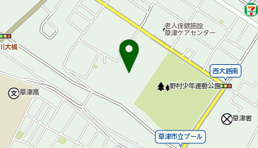 草津市立滋賀トヨタアリーナ(くさつシティアリーナ)の地図画像