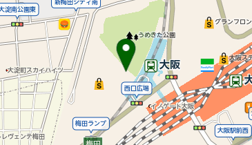 グラングリーン大阪内科・消化器内視鏡検査クリニックの地図画像