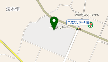君津市民文化ホールの地図画像