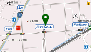 海老名駅西側送迎バス発着所の地図画像