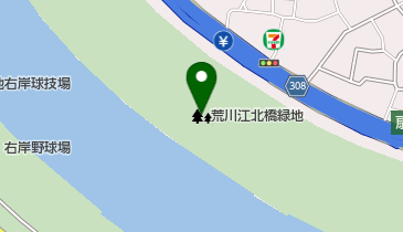 荒川江北橋緑地 (左岸)の地図画像