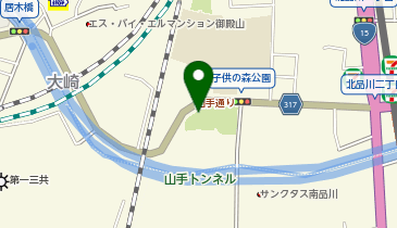 子どもの森公園の地図画像