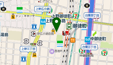 Beauty Face PREMIUM(ビューティー フェイス プレミアム) 上野店の地図画像