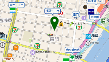 ぽけっとランド雷門の地図画像