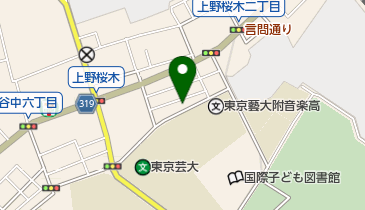 スターキッズ上野桜木保育園の地図画像