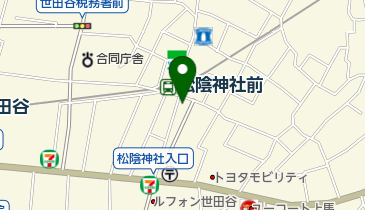 グローバルキッズ松陰神社駅前保育園の地図画像