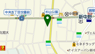 幼保園ベビーサロン新中野の地図画像