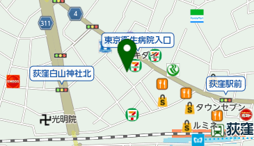 ピノキオ幼児舎荻窪園の地図画像