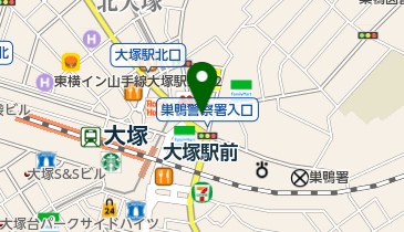 アップルナースリー 大塚園の地図画像