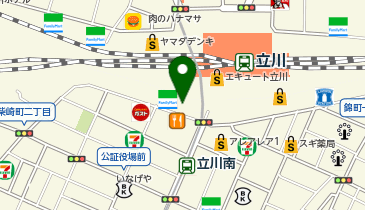 ポピンズナーサリースクール立川の地図画像