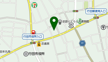 レンタサイクル 観光情報館ぶらっと ぎょうだの地図画像