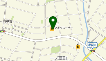 アオキスーパー 乙川店の地図画像