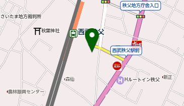 レンタサイクル 秩父観光協会の地図画像