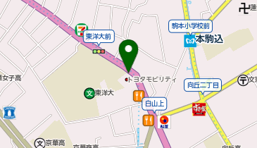 ネッツトヨタ東京株式会社 文京店の地図画像