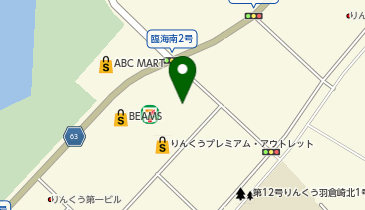 BANANA REPUBLIC FACTORY STORE(バナナ リパブリック ファクトリー ストア) りんくうプレミアム・アウトレット店の地図画像