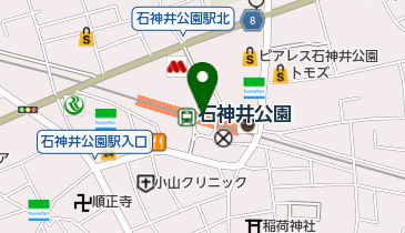 Green Parks topic(グリーン パークス トピック) エミオ石神井公園店の地図画像