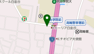 三菱電機高輪荘主屋の地図画像