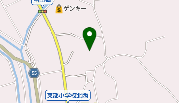 東部保育園の地図画像