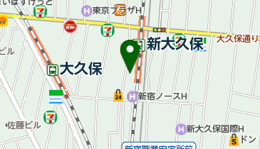 3K通信新大久保駅前店の地図画像