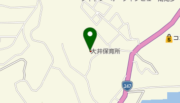 大井保育所の地図画像