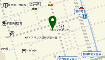 新居浜市まちづくり協働オフィスの地図画像