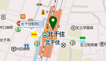 アトリエはるか 東武北千住駅店の地図画像