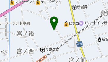 城北こども園の地図画像