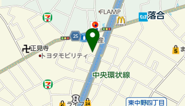 Parua(パルア) 東中野・落合店の地図画像