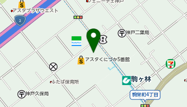 神戸県民センター神戸県税事務所の地図画像