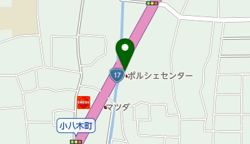 ポルシェセンター高崎前橋の地図画像