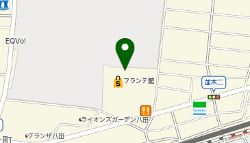 ヤマナカ 八田フランテ館の地図画像