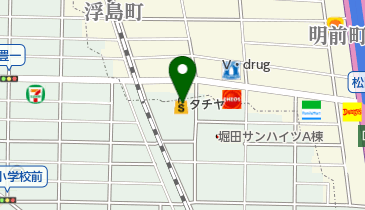 タチヤ 堀田店の地図画像