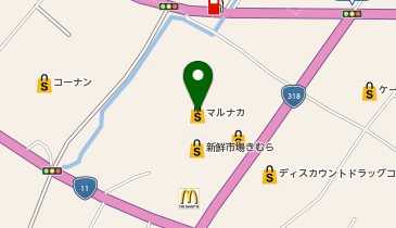 マルナカ 白鳥店の地図画像