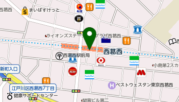 かつや 東京西葛西店の地図画像