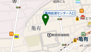 東京都赤十字血液センター葛飾出張所の地図画像