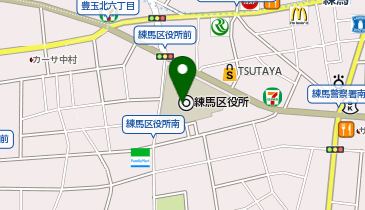 練馬子ども家庭支援センターの地図画像